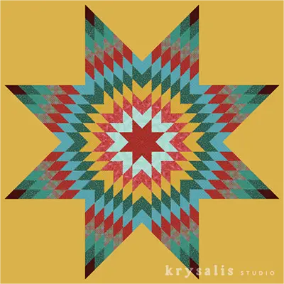 Lone Star quilt panel kit • Pre-Order