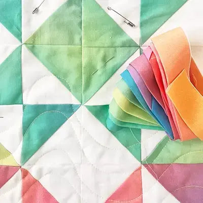 Sherbet Sparkle No Math Quilt Kit